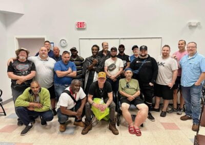 20 men served at the His Haven Steak and Shave 2023 event in Elmira NY